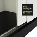 Ver mais imagens de Guarda-Roupa Casal Madesa Istambul 3 Portas de Correr com Espelho 3 Gavetas Preto/Branco Cor:Preto/B
