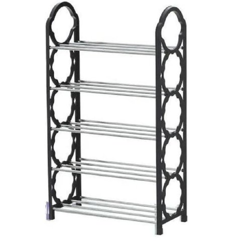 Sapateira Vertical Multiuso Prateleira Organizador 10 Pares Sapatos Preto Closet Sala Lavanderia Est