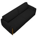 Ver mais imagens de Conjunto Sofá 3 Lugares 223cm e Poltrona 98cm Amaranto M22 Veludo Preto - Mpozenato