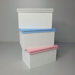 Caixa Personalizadas para Duas Canecas com Strass (18x12x10,5) Branco - 2