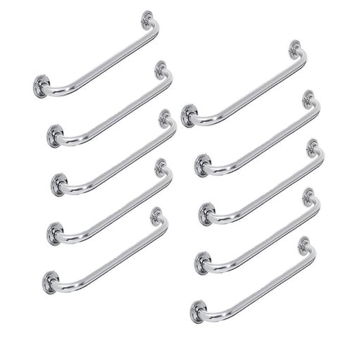 Barra de Apoio Alça Banheiro 60cm Kit 10 Und Suporte Idoso D