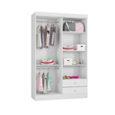 Ver imagem 3 de Guarda-Roupa Infantil Petit Dubai - 4 Portas 2 Gaveta Branco