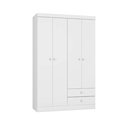 Ver imagem 1 de Guarda-Roupa Infantil Petit Dubai - 4 Portas 2 Gaveta Branco