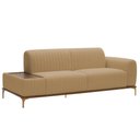 Ver imagem 1 de Sofá Molino 3 Lugares 210cm C/mesa Auxiliar Direito Pés Ouro.f Bouclé Camel - Nexta Casa