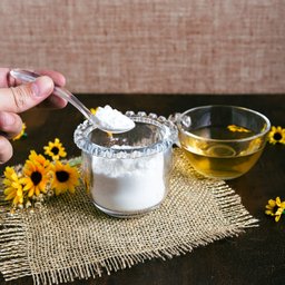 Açucareiro de Cristal Com Colher Coração Transparente Lyor - 7