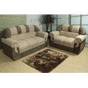 Ver imagem 1 de Sofá 2 e 3 Lugares Bege com Marrom 607/603 Corsa