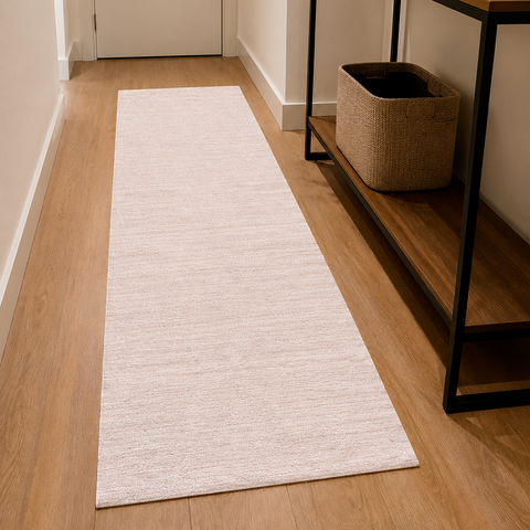 Passadeira Coleção Fibras de Afeto 0,60 x 1,50 Castor Off White