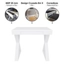Ver imagem 4 de Mesa Escrivaninha 1 Gaveta 91 cm Branco Artany