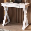 Ver imagem 2 de Mesa Escrivaninha 1 Gaveta 91 cm Branco Artany