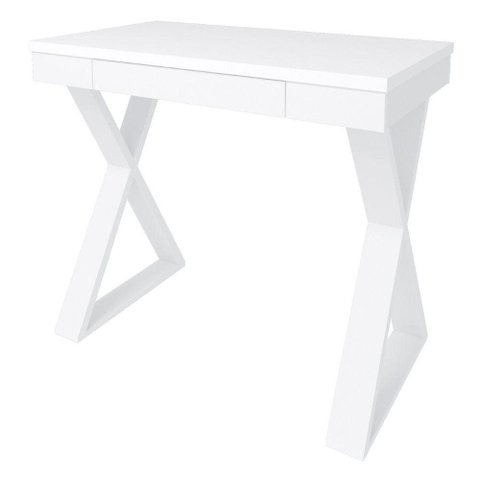 Mesa Escrivaninha 1 Gaveta 91 cm Branco Artany