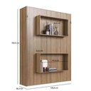 Ver imagem 4 de Cama Casal Articulada Vertical 145,6cm X 208cm com 2 Nichos Cor:mel