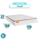 Ver imagem 5 de Conjunto Cama Box Bau Blindado Casal + Colchão Molas Ensacadas Isis Real Inducol