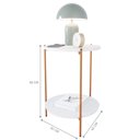 Ver imagem 3 de Mesa de Apoio Lateral Purples Branco/bronze