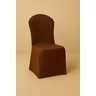 Capa Cadeira Plástico sem Braço, Bar, Restaurante e Eventos:marrom-escuro - 1