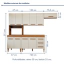 Ver imagem 3 de Cozinha Completa 10 Portas 3 Gavetas Atenas