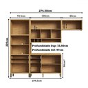 Ver imagem 4 de Armário de Cozinha Modulada com Balcão e Tampo 7 Portas 5 Gavetas Ágata 100% Mdf Vidro Reflecta Amên