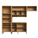 Ver imagem 3 de Armário de Cozinha Modulada com Balcão e Tampo 7 Portas 5 Gavetas Ágata 100% Mdf Vidro Reflecta Amên