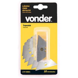 Lamina para Estilete Trapezoidal com 10 Peças Cartela Vonder - 2