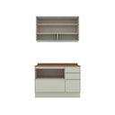 Ver imagem 2 de Cozinha Compacta 2 Peças Fineze em MDF com Vidro Areia