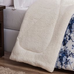 Coberdrom Casal King Winter 100% Algodão 01 Peça - Floral Azul - 2
