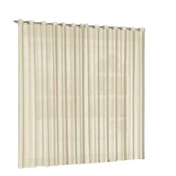 Cortina voil tecido 2,80x2,80 Para Varão Simples:PALHA - 1