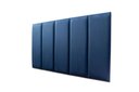 Ver imagem 1 de Placas Cabeceira Modulada Adesiva Solteiro Estofada 100cm x 60cm Kit 5 Placas - Suede Azul