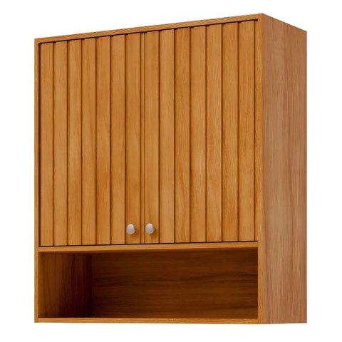 Armário Cozinha Aéreo 80cm Divina Mdf com 2 Portas e Nichos