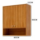 Ver imagem 2 de Armário Cozinha Aéreo 80cm Divina Mdf com 2 Portas e Nichos