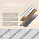 Ver imagem 3 de Kit 4 Painel Ikara de Madeira Ripado e Acústico - 270x32cm