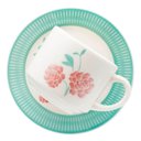Ver imagem 4 de Kit Jogo Café Lanche Oxford Donna Bloom 8 Peças Cerâmica
