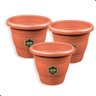Kit 3 Vasos para Planta Plástico Redondo 13 Cm Sanremo - 1