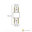 Ver imagem 2 de Conector Emenda Modelo I Reto para Trilhos de Sobrepor Branco