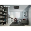 Ver imagem 2 de Plafon Trinity Redondo 70cm - 5 Luzes Adrilustres Preto