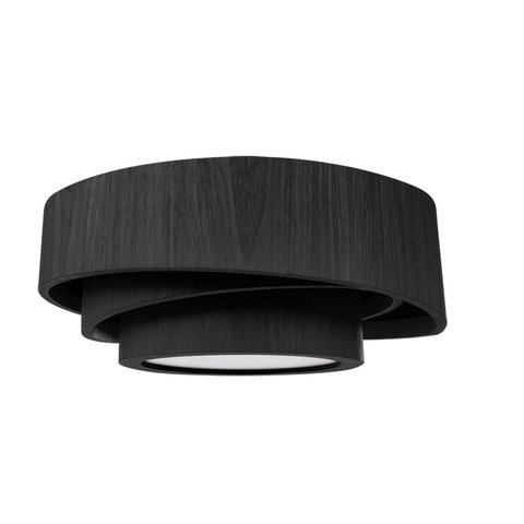 Plafon Trinity Redondo 70cm - 5 Luzes Adrilustres Preto