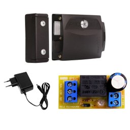 Kit Fechadura Elétrica F90 12v + Fonte com Pino 12v + Relé para Fechadura - 1