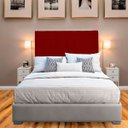 Ver imagem 2 de Cabeceira Estofada Moderna e Elegante para Cama de Casal 140 Eros Suede