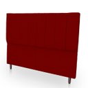 Ver imagem 4 de Cabeceira Estofada Moderna e Elegante para Cama de Casal 140 Eros Suede