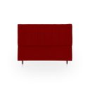 Ver imagem 1 de Cabeceira Estofada Moderna e Elegante para Cama de Casal 140 Eros Suede