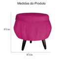 Ver imagem 2 de Conjunto Poltrona Pétala de Flor e Puff Courino  Pink