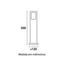 Ver imagem 3 de Balizador Garten 500mm Aluminio Lente Vd 1xe27 Germany