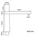 Ver imagem 3 de Torneira Monocomando Wc Redonda Cone Baixa Preto Ca8201-P