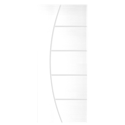 Folha de Porta de Madeira Frisada C/ Fundo Primer Branco Uv 210x72 Cm-01 - 1