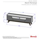 Ver imagem 4 de Rack Sala Florença para Tv até 70 Polegadas com Pés Madeira Off White/naturale