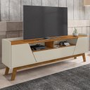 Ver imagem 1 de Rack Sala Florença para Tv até 70 Polegadas com Pés Madeira Off White/naturale