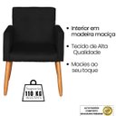 Ver imagem 4 de Conjunto de 2 Poltronas 1 Namoradeira para Clínica Confortável Resistente Salão Espaço Grande