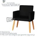 Ver imagem 3 de Conjunto de 2 Poltronas 1 Namoradeira para Clínica Confortável Resistente Salão Espaço Grande