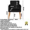 Ver imagem 2 de Conjunto de 2 Poltronas 1 Namoradeira para Clínica Confortável Resistente Salão Espaço Grande