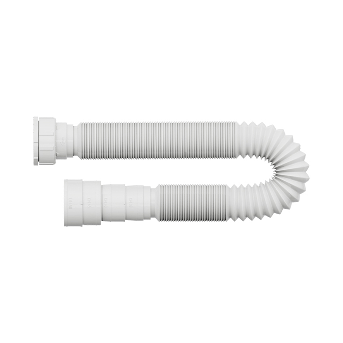Sifão Extensivo Simples Universal Blukit Porca Branco 1,1m - 1