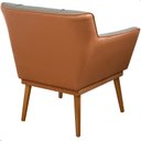 Ver imagem 2 de 2 Poltrona Cadeira Decorativa Linho Sala de Estar Liz