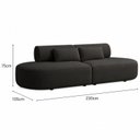 Ver imagem 3 de Sofá Luxuoso Modular Decoração Sala de Estar 230cm Noor